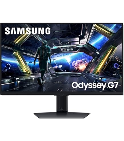SAMSUNG 27-inch Odyssey G7 - QHD 1000R Curved Gaming Monitor