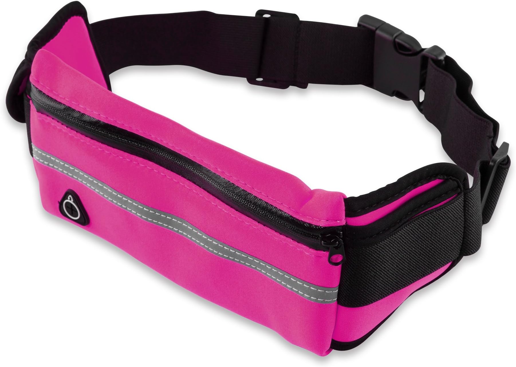 EmpireAthletics – Multifunctional Neoprene Running Belt (Waist measurements 70 - 100 cm) for all Smartphones like e. g. Apple iPhone 6 Plus, Samsung Galaxy S7, S3 Mini, Huawei P8 Lite, HTC One, Nokia Lumia etc. with Key Compartment, Practical Earphone Connector and Clip Fastener – Bumbag Fanny Pack Waist Pack Runners Bag Pouch Fitness Jogging Gym Cycling Hiking Sports Belt Bag