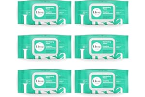 Lissa Clean Disinfecting Biodegradable Wipes | 6 Softpacks | 480 Wipes | 100% Plastic Free | Wood Based Fiber