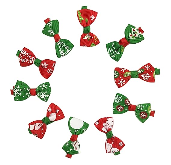 christmas hair clips for toddlers
