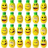 Lewtemi 30 Pieces Pineapple Tactile Fidget Ball, Hawaiian Party Favors | Luau Party Favors, Smile Pineapple Fruit Stress Ball, Anxiety Relief, Adults Finger Exercise, Tropical Party Favors Gifts