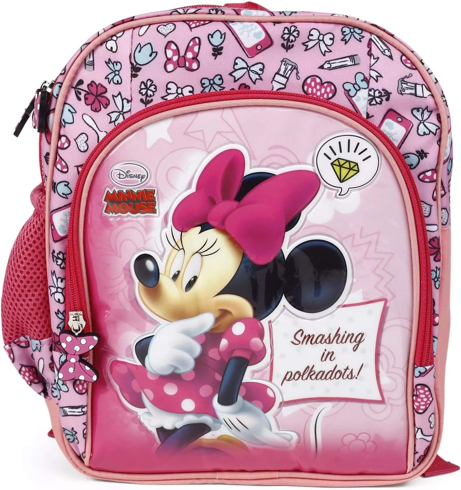 Polyester 32 cms Multi School Backpack (HMHMSB 71178-MN)
