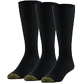 GOLDTOE Men's Cotton Fluffies Crew Socks