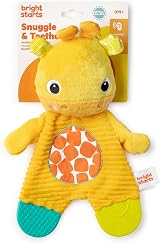 Bright Starts Snuggle & Teethe Plush Teether Toy Elephant or Giraffe view 8
