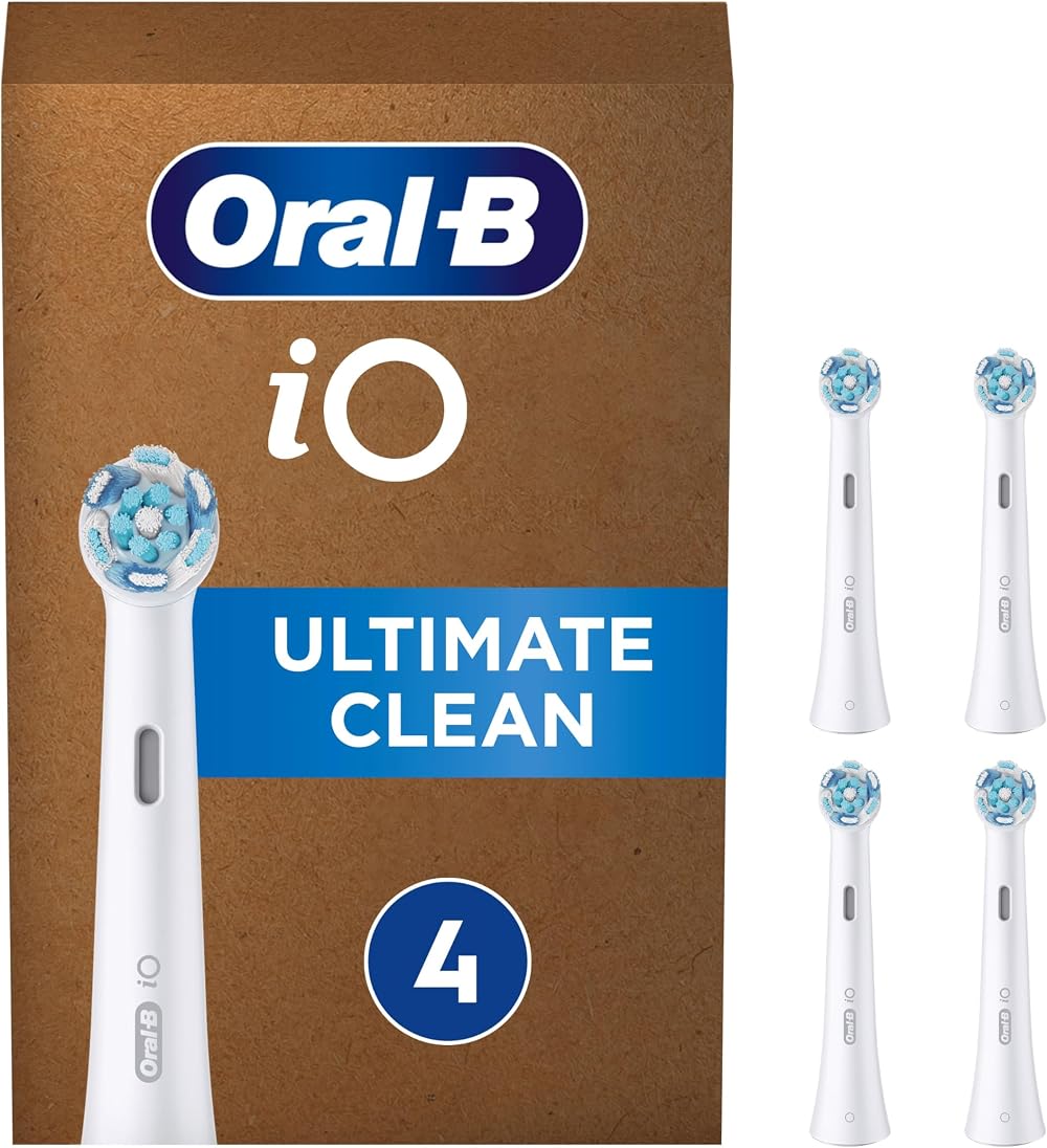 Oral-B iO Ultimate Clean Toothbrush Heads Pack of 4 White