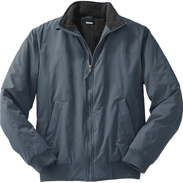 KingSize Men's Big & Tall Explorer Plush Fleece Full-Zip Jacket