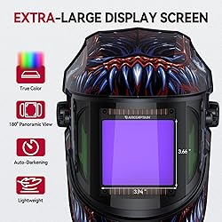 ARCCAPTAIN Auto Darkening Welding Helmet with Side