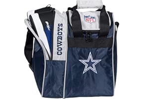 KR Strikeforce Officially Licensed NFL Single Bowling Ball Tote Bag with Shoe Compartment