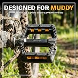 Hycline 9/16 Inch Bike Pedals Aluminum Non-Slip Replacement Pedals view 5