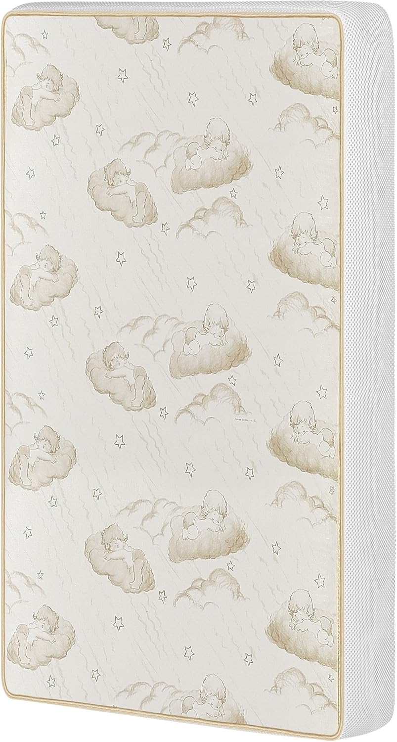 Dream On Me 2-In-1 Breathable Two-Sided Pocket Coil Portable Crib Mattress, White: Home & Kitchen