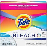 Tide Ultra Plus Bleach Original Scent Powder Laundry Detergent, 80 loads, 144 oz