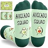 HAPPYPOP Funny Fruit Gifts - Avocado Pineapple Banana Strawberry Socks for Women Men