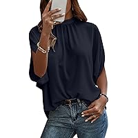 Amazon.com: Verdusa Women's Tie Back Dolman Sleeve Blouse Top