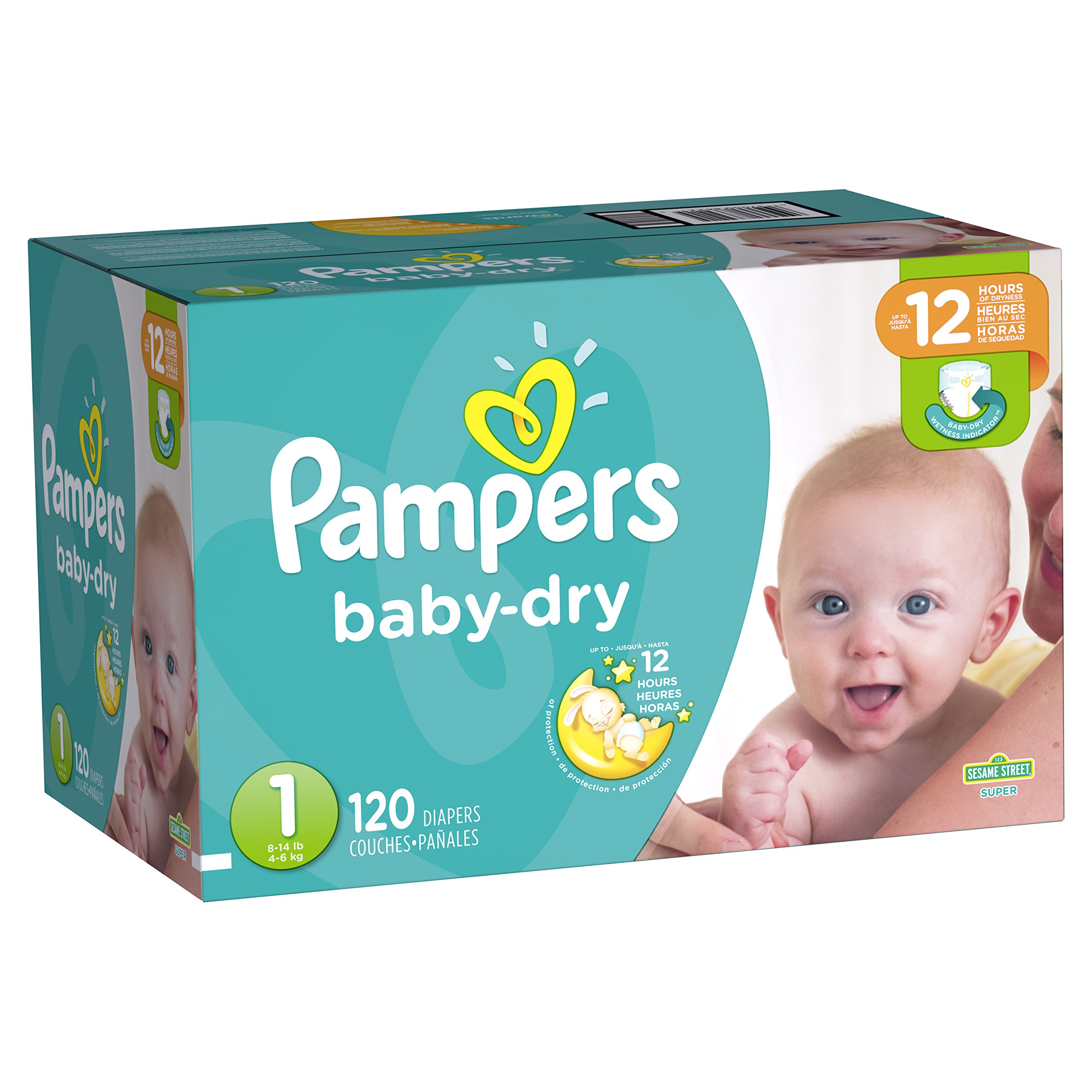 120 pampers size 1