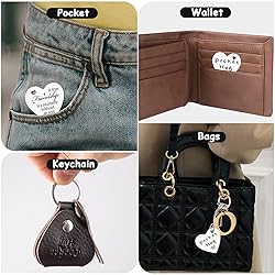 Qunrwe Friendship Keychain Funny Friends Gifts for