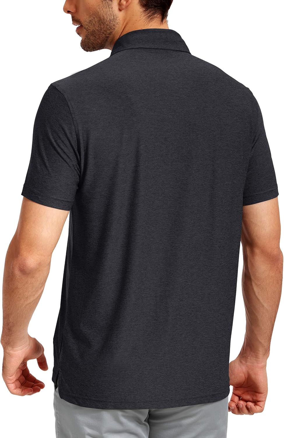 Pudolla Men's Dry Fit Golf Polo Shirts Athletic Short Sleeve Casual Polo Shirts for Men: Clothing