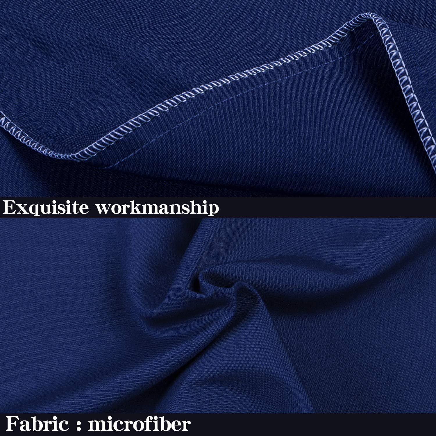 NTBAY Body Pillow Cover, Pillowcase, 100% Brushed Microfiber, Soft and Cozy, Envelope Closure, for Adults Pregnant Women, 20" x 54", Navy: Home & Kitchen