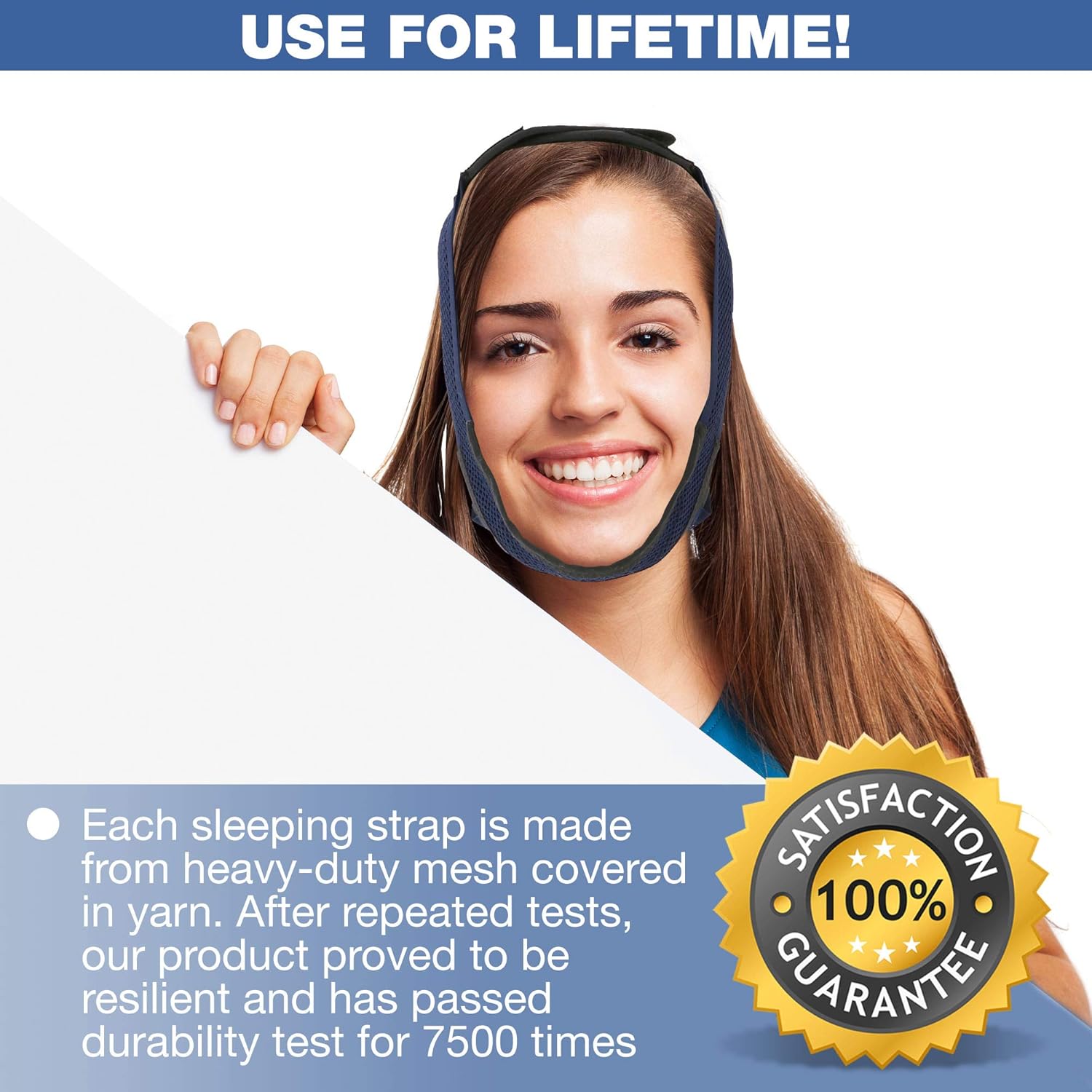 Supotto Belt Chin Strap for Mouth Breather L size| Portable Anti-Snore Sleeping Device | Sleep Care & Snoring Accessories | Quiet Breathing & Jaw Aid Equipment: Health & Personal Care
