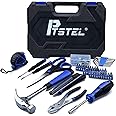 118pcs Tool Set for Home，PTSTEL Household Tool Kit Basic Tools Set for Men Beginners General Repair Tool Set with Blue Tool Box Storage for Home/DIY
