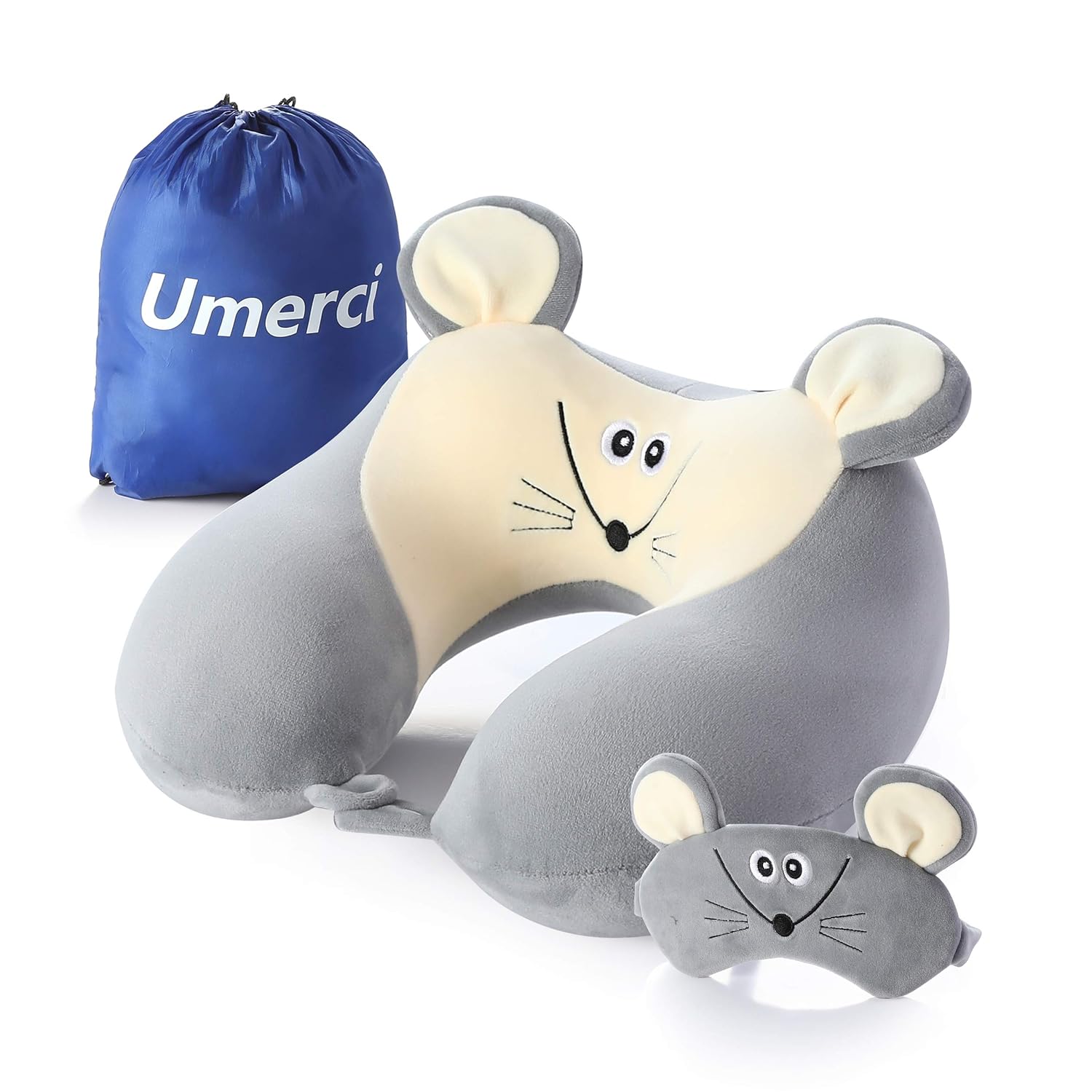 Memory Foam Animal Travel Pillow Comfortable Neck Pillow With Cute Eye Mask Lightweight Traveling Pillow For Airplane Car Train Bus And Home Use Tiger Home Kitchen Cjp Org In