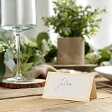 THE TWIDDLERS 200 Pack Foldable Wedding Name Place Cards with Gold Border view 7