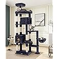 Globlazer F83 Giant Cat Tree, 83 inch Cat Tree for Indoor Cats Large Adult, XXL Cat Tower with 9 Scratching Posts for 20lb+ Heavy Duty Large Adult Cats, Dark Grey