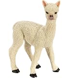 Safari Ltd. Miniaturfigur Alpaka – Bauernhof-Tier, Handbemalt