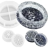 Ashtray Resin Mold and Spice Grinder Mold, Large Silicone Molds for Resin, Herb Grinder Mold for Resin Casting, Epoxy Resin Mold for DIY Crafts (Special Circle)
