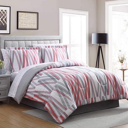 Amazon Com White Birch Ellison Bixby Reversible Comforter Set