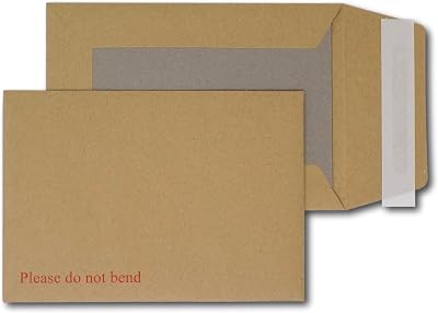 EPOSGEAR A6 C6 162mm x 114mm Brown Manilla Envelopes Peel and Seal 10