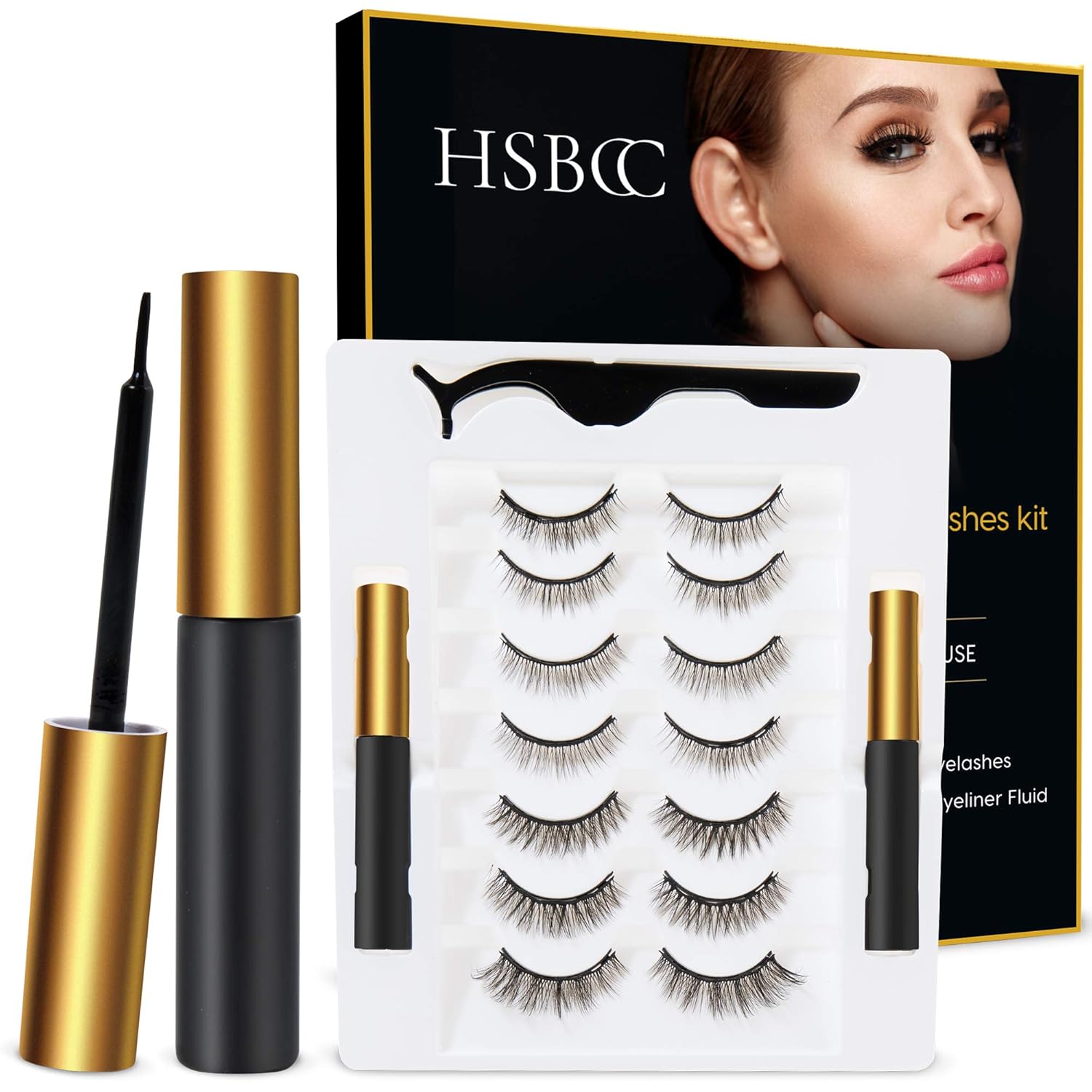 Upgraded 7 Pairs Eyelashes Kit With Double
