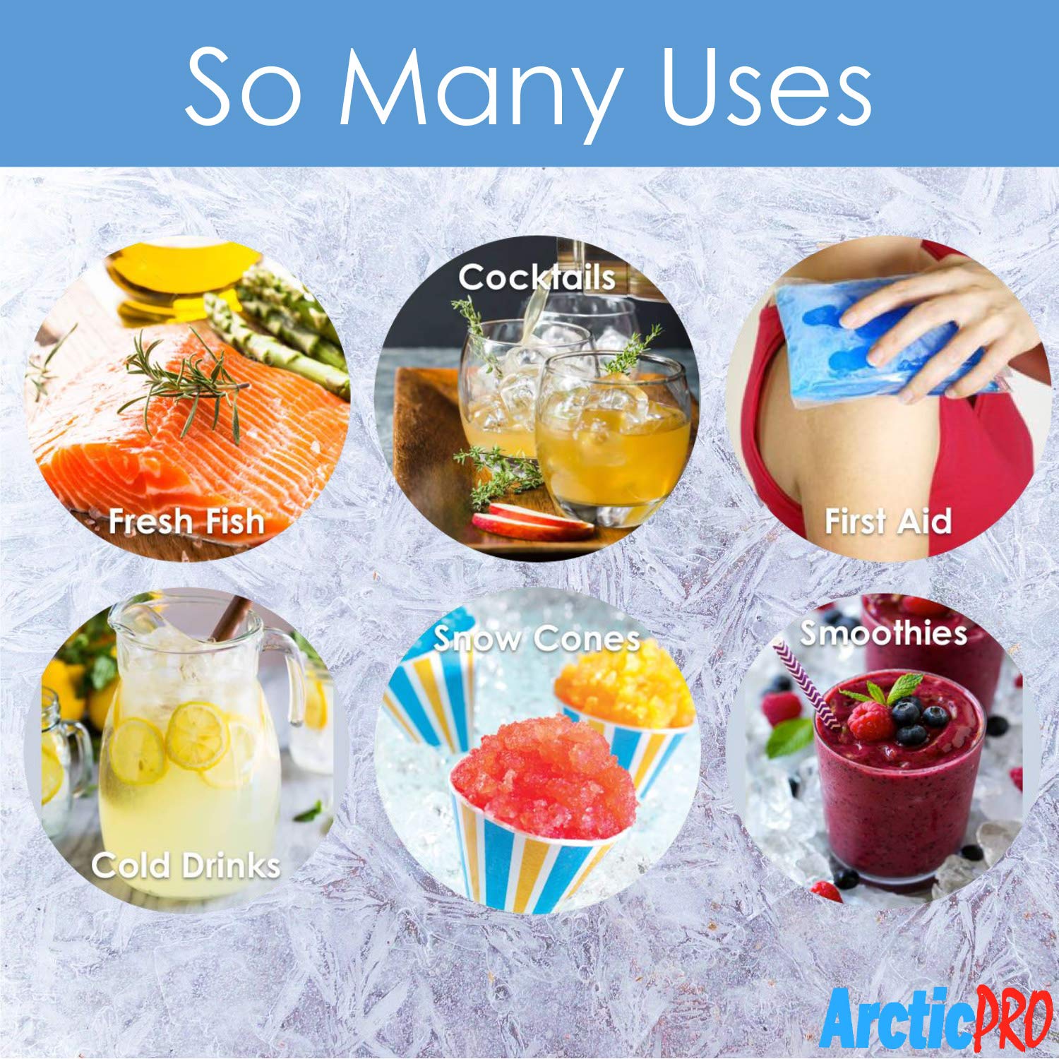 PORTABLE DIGITAL ICE MAKER MACHINE by Arctic-Pro with Ice Scoop, First Ice in 6-8 Minutes, 26 Pounds Daily, Great for Kitchens, Tailgating, Bars, Party, Small/Large Cubes, Black, 11.5x8.7x12.5 Inches