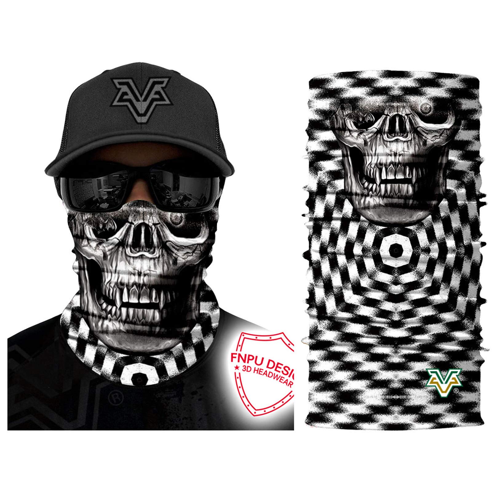 YouGa Tube Scarf - 3D Bandana Unisex Seamless Tube Headbands Headwrap, UV Resistance Outdoors Mutifunctional Headwear Balaclava