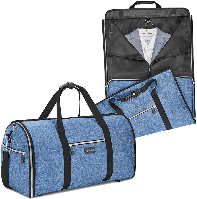 Biaggi Luggage Hangeroo Pro, Garment Bag + Duffel, Denim