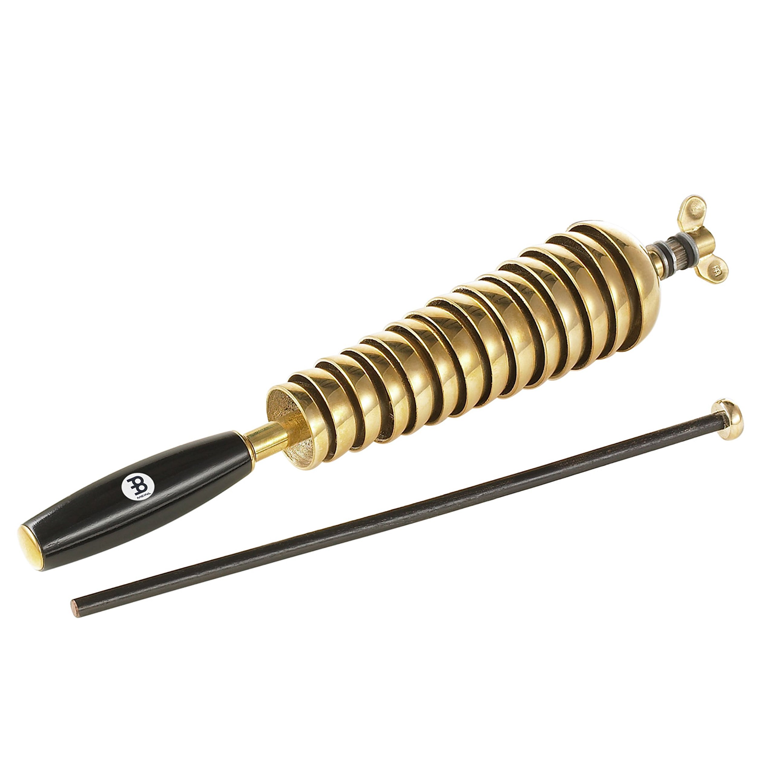 Meinl Percussion Hand Bell Tree - Bell Stick with 14 Brass Bells - Handheld - With Wooden Handle and Beater - Brass, Gold (BT14)