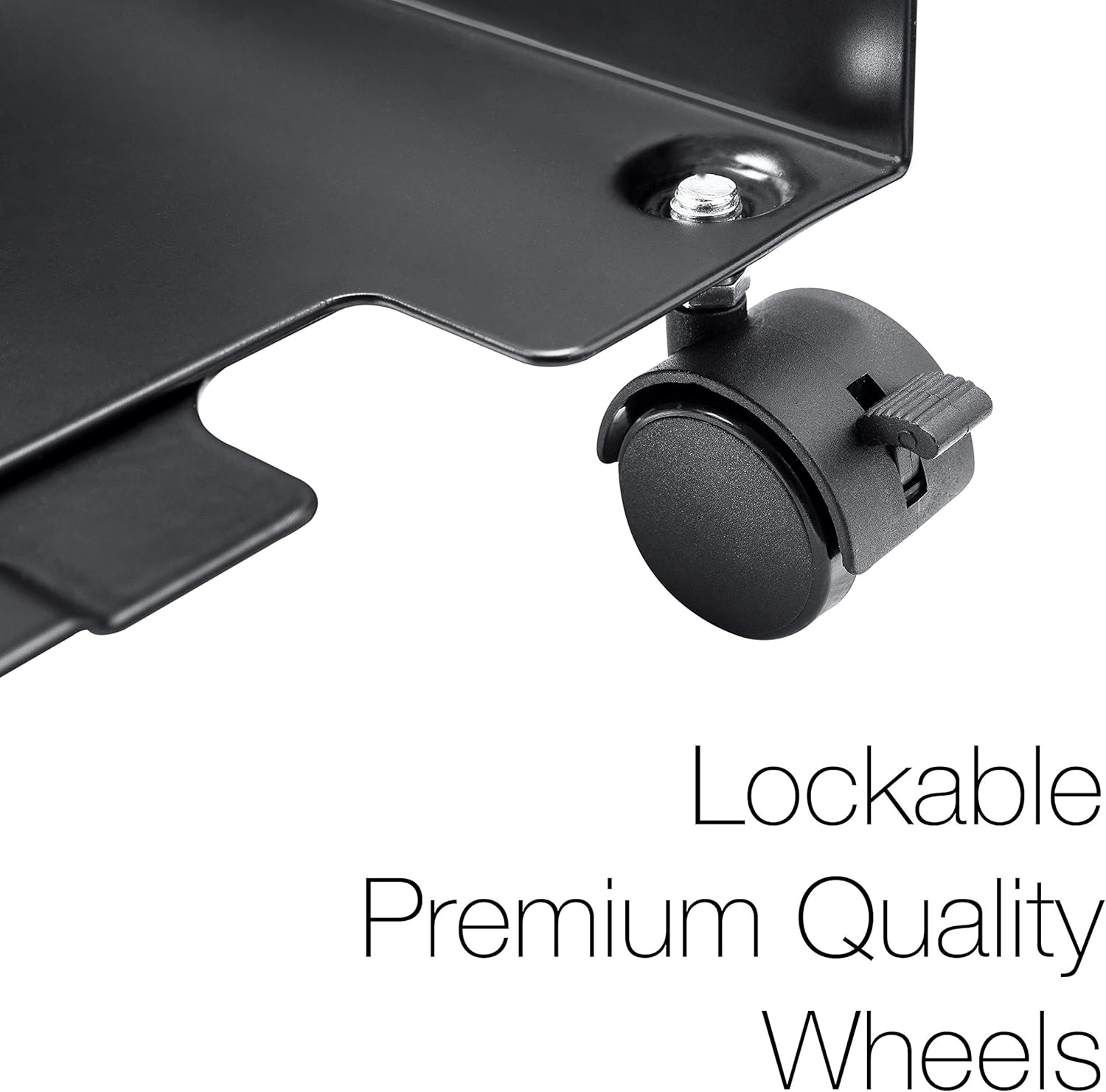 TechOrbits Computer Tower Stand - Mobile PC Stand - Adjustable Desktop CPU Holder Cart with Lockable Caster Wheels : Electronics