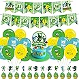 Bear Birthday Party Decorations, Cartoon Gummy Bear Theme Party Supplies set with Happy Birthday Banner,Cake Cupcake Toppers,Balloons for Fans Adults Party Favors