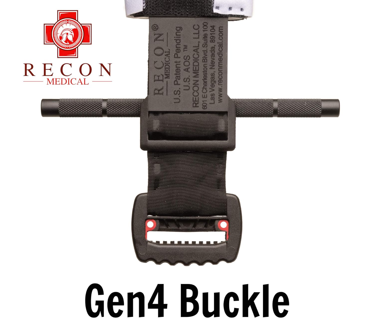 Recon Medical GEN 4 Tourniquet - Black - New and Improved Buckle Mil-Spec Kevlar Metal Windlass Aluminum Lightweight First Aid Tactical Swat Medic Pre-Hospital Life Saving Hemorrhage Control (1 Pack): Industrial & Scientific