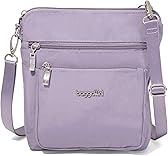 Baggallini Modern Pocket Crossbody Bag for Women, 8.5"x8.5" Handbag Purse with RFID, Lightweight Water-Resistant