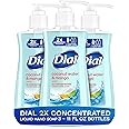 Dial 2X Concentrated Liquid Hand Soap, Coconut Water & Mango 3/11 fl oz bundle