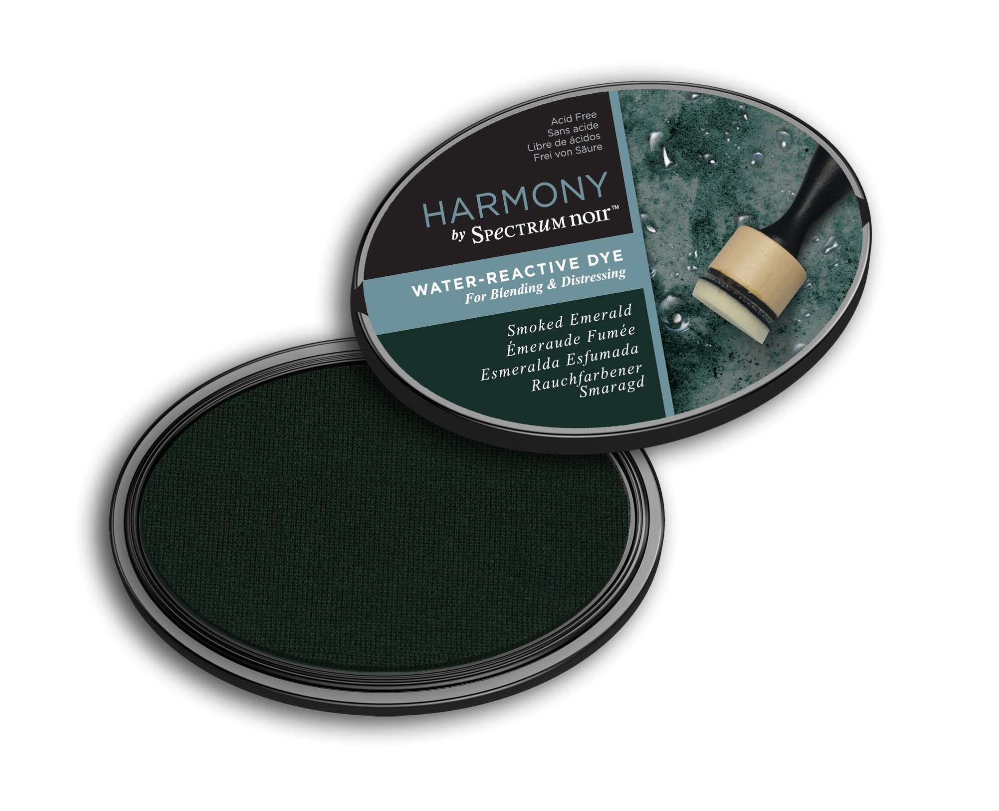 Spectrum Noir Harmony Water Reactive Ink Pad, Smoke Emerald, One Size, SN-IP-HWR-SEME — image 1