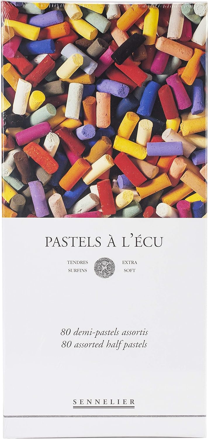 Sennelier Pastels Soft Half ST PKG, 80 Count (Pack of 1), multicolor