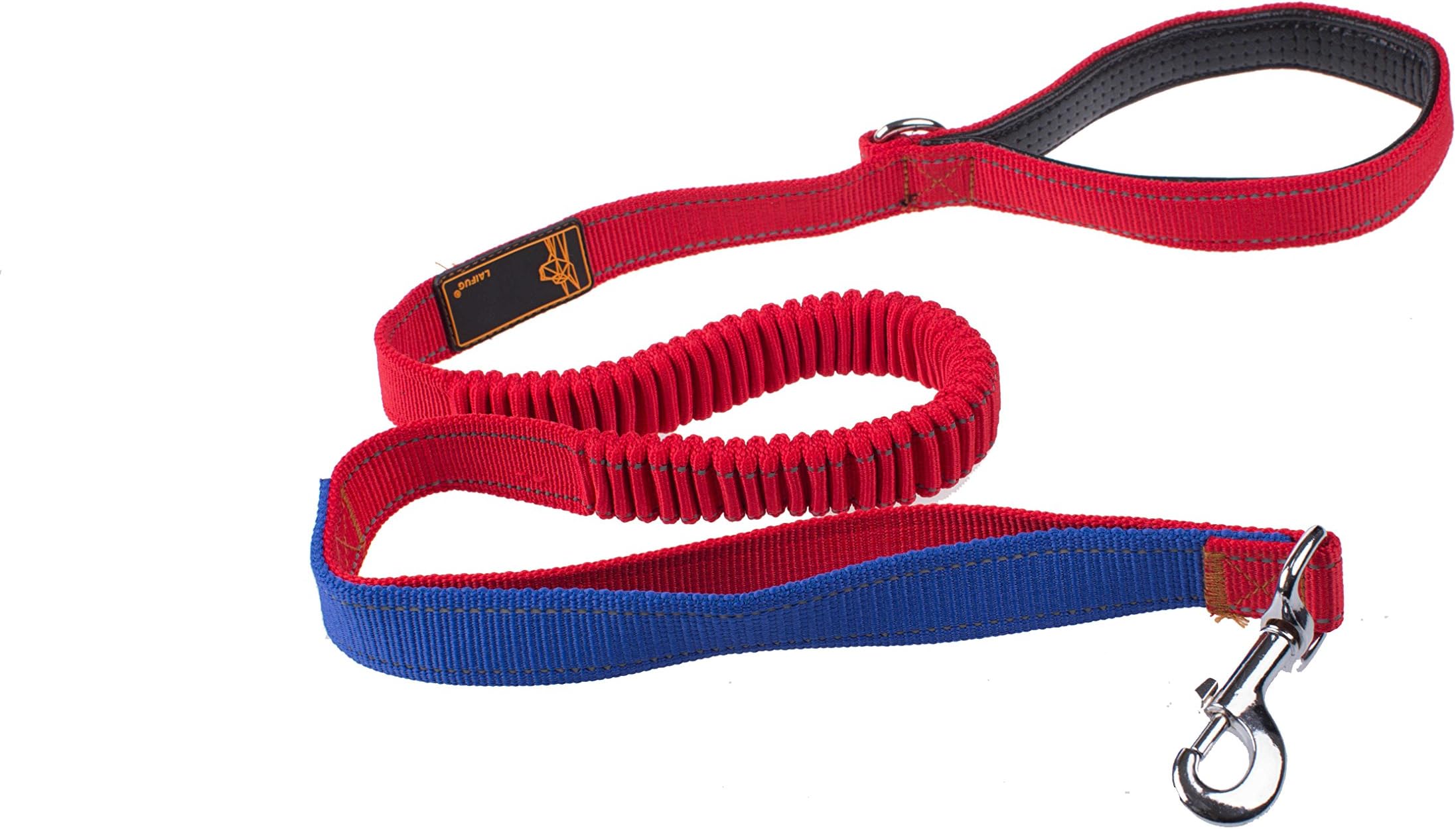 LaiFug Bungee Dog lead ((1.2m) Red)
