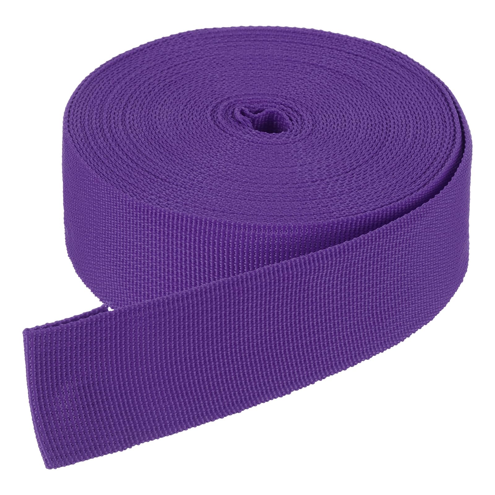 DMiotech 10 Yard x 1 1/2 Inch Width Nylon Webbing Strap Poly Flat Webbing Strapping for DIY Craft Backpack Strapping, Sewing, Outdoor Gear Repair, Dark Purple