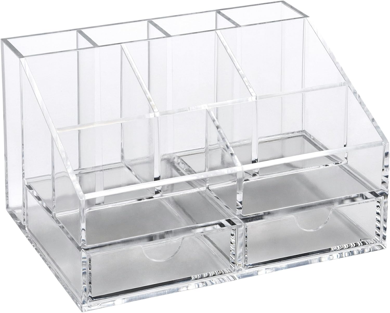 Amazon Com Osco Clear Acrylic Desk Organiser With Two Drawers