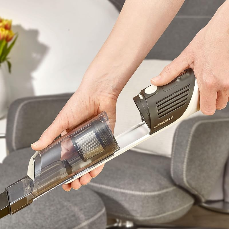 7140, Aspirabriciole a batteria, Autonomia fino a 30 min, Supporto con base di ricarica, 3 accessori inclusi, 2 velocità, Motore digitale 120 W