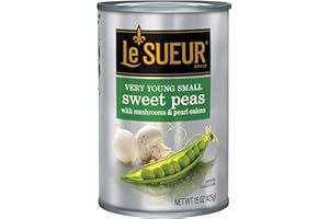 Le Sueur Very Young Small Sweet Peas with Mushrooms & Pearl Onions, 15 oz
