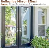 rabbitgoo Heat Reflective Privacy Window Film 75x200cm Brown Silver view 4