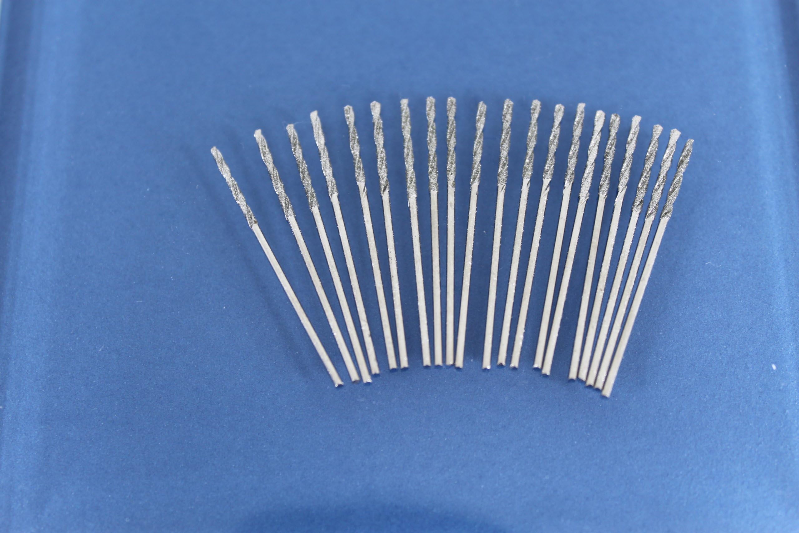 TEMO 20 pieces 1MM diamond coated drill twist bit for glass marble tile or rock