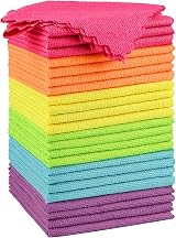 Orighty Microfiber Cleaning Cloths 24 Pack 12x12 Inch Lint Free 87/13